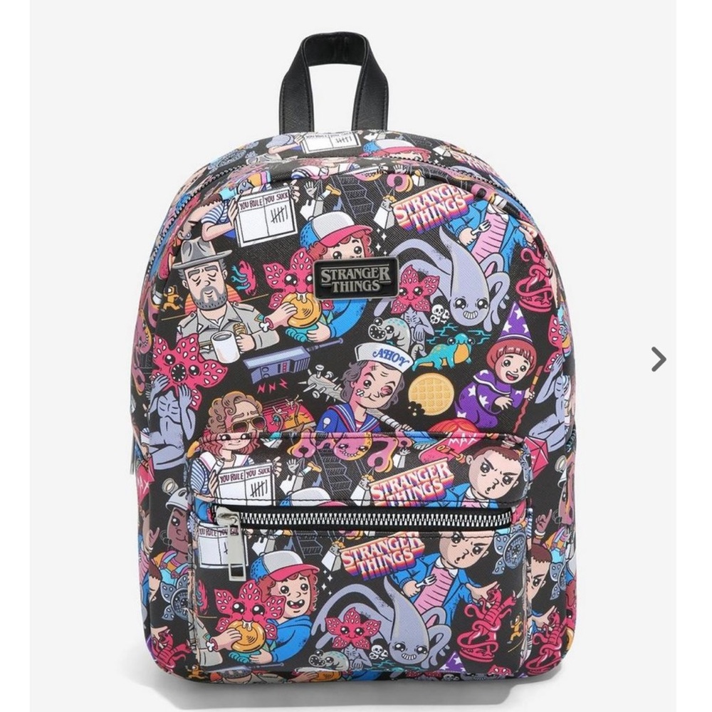 Loungefly Stranger Things Starcourt Mall Chibi AOP Mini Backpack
